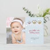 Carte de vacances photo Chillin' Owls (Debout devant)