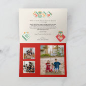 Carte de vacances photo chinoise classique 2024 (Intérieur)