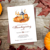 Carte de vacances photo Citrouille de Thanksgiving