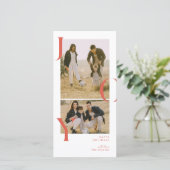 Carte de vacances photo collage Minimalism Joy 2 (Debout devant)