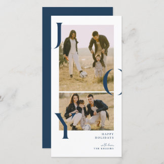 Carte de vacances photo collage Minimalism Joy 2