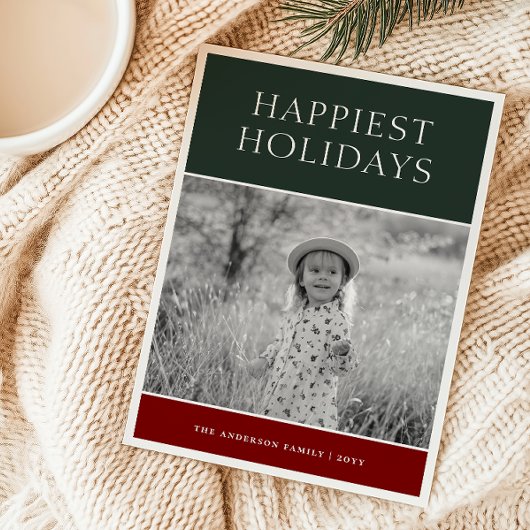 Carte de vacances photo Colorblock