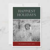 Carte de vacances photo Colorblock (Devant)