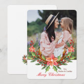 Carte de vacances photo couronnée (Devant / Derrière)
