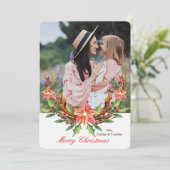 Carte de vacances photo couronnée (Debout devant)