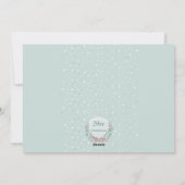 Carte de vacances photo de cadre d'hiver (Dos)