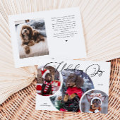 Carte de vacances photo de Chien blanc de la Joy U