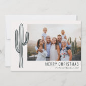 Carte de vacances photo de famille de cactus du dé (Devant)