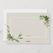 Carte de vacances photo de Holly Frame (Dos)