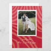 Carte de vacances photo de la Saint Valentin Rouge (Devant / Derrière)