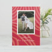 Carte de vacances photo de la Saint Valentin Rouge (Debout devant)