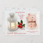 Carte de vacances photo de la saison des Miracles (Devant / Derrière)