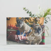 Carte de vacances photo de l'animal stupide Bah Hu (Debout devant)