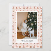 Carte de vacances photo de maisons en pain d'épice (Devant)