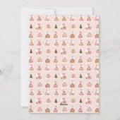 Carte de vacances photo de maisons en pain d'épice (Dos)