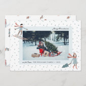 Carte de vacances photo de Noël (Devant / Derrière)