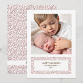 Carte de vacances photo de Noël à pistolet (Devant / Derrière)