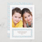 Carte de vacances photo de Noël à pistolet (Devant / Derrière)