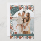 Carte de vacances photo de Noël Boho Hygge (Devant)