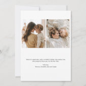 Carte de vacances photo de Noël Boho Hygge (Dos)