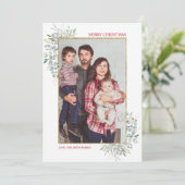 Carte de vacances photo de Noël hiver (Debout devant)