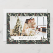 Carte de vacances photo de Noël Horizontal (Devant)