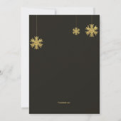 Carte de vacances photo de Noël parties scintillan (Dos)