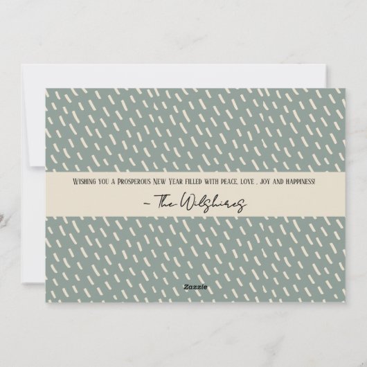 Carte de vacances photo de Noël pour chien furieux (Dos)