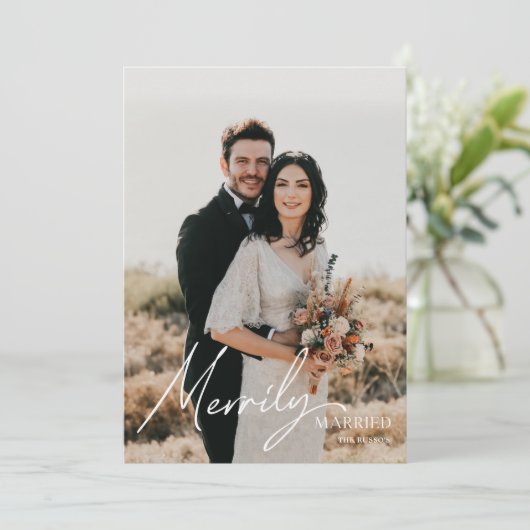 Carte de vacances photo de script nouvellement pub (Debout devant)