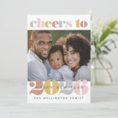 Carte De Vacances Photo Du Nouvel An 2023 (Debout devant)