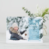 Carte de vacances photo élégante et transparente G (Debout devant)