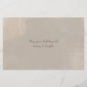 Carte de vacances photo en or rustique budget Noël (Dos)