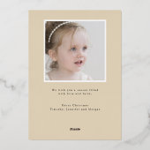 Carte de vacances photo en relief avec lettrage ma (Verso)