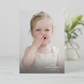 Carte de vacances photo en relief de joie en lettr (Debout devant)