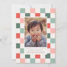 Carte de vacances photo en tableau