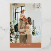 Carte de vacances photo en terre cuite Boho et feu (Verso)