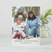 Carte de vacances photo encadrée Joyeux Noël (V) (Debout devant)