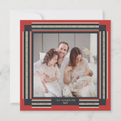 Carte de vacances photo encadrée moderne et élégan (Devant)