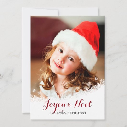 Carte de vacances Photo Flurry (Devant)