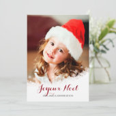 Carte de vacances Photo Flurry (Debout devant)