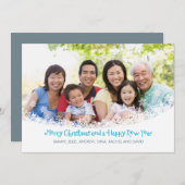 Carte de vacances Photo Flurry (Devant / Derrière)