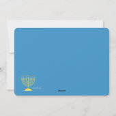 Carte de vacances photo Hanoukka 2 (Dos)