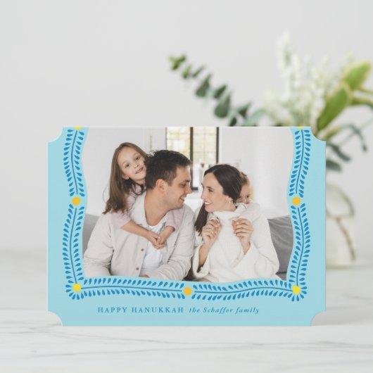 Carte de vacances photo Hanoukka Frame of Light (Debout devant)