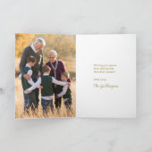 Carte de vacances photo Hanoukka Menorah à l'intér (Intérieur)