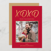 Carte de vacances photo Heureuse Sainte-Valentin X (Devant / Derrière)