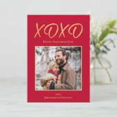 Carte de vacances photo Heureuse Sainte-Valentin X (Debout devant)