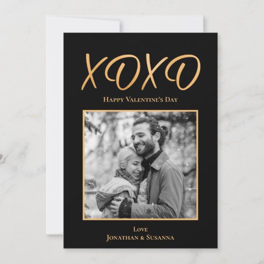 Carte de vacances photo Heureuse Sainte-Valentin X (Devant)