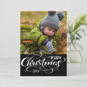 CARTE DE VACANCES PHOTO | Joyeuse fête de Noël (Debout devant)