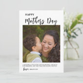 Carte de vacances photo Joyeuse fête des mères (Debout devant)