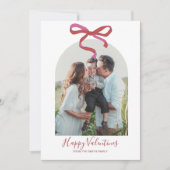 Carte de vacances photo Joyeuse Saint-Valentin ave (Devant)